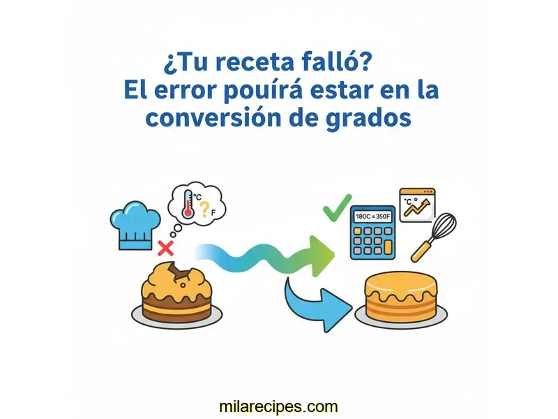 ¿Tu receta falló? El error podría estar en la conversión de grados