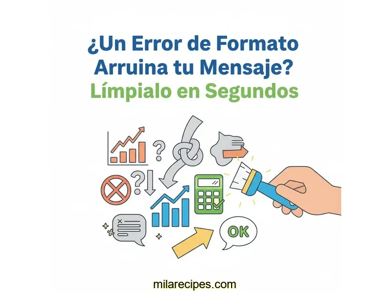 ¿Un Error de Formato Arruina tu Mensaje? Límpialo en Segundos