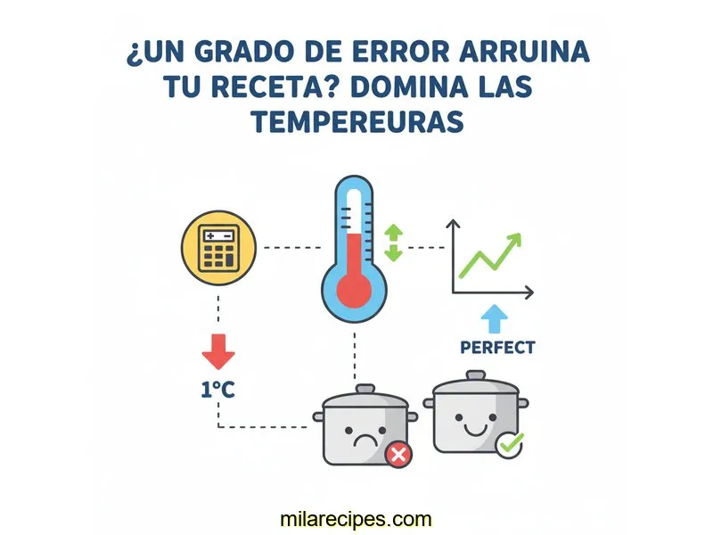 ¿Un Grado de Error Arruina tu Receta? Domina las Temperaturas
